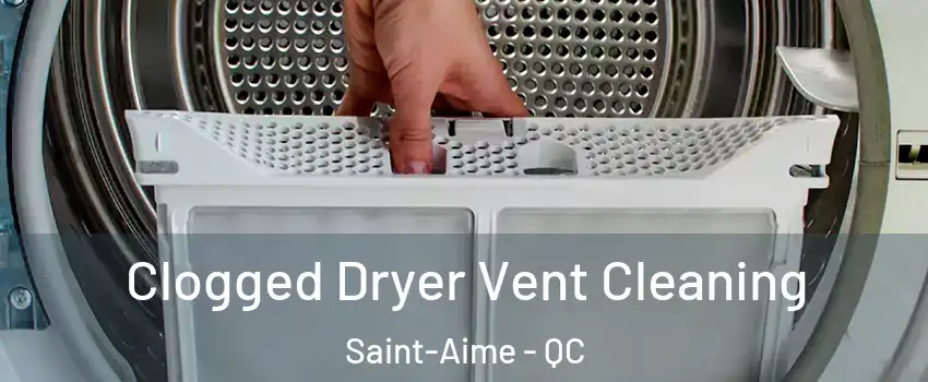  Clogged Dryer Vent Cleaning Saint-Aime - QC