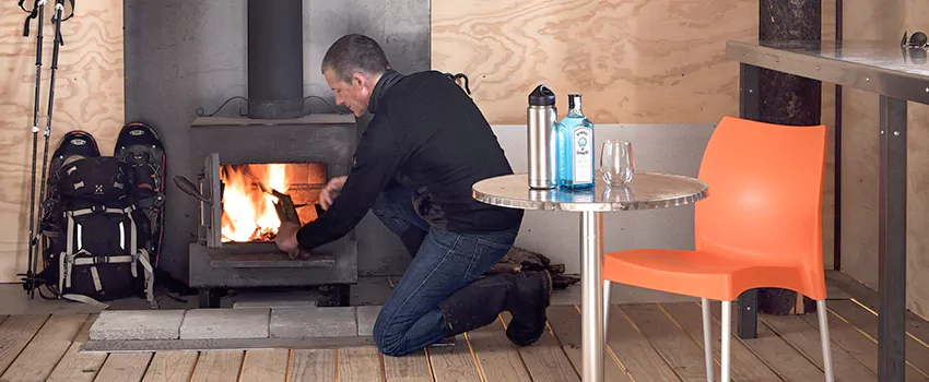 Open Hearth Wood Fireplace Installation in Saint Jerome, QC