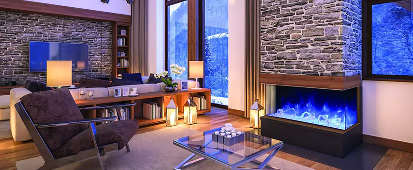 Dynamic Flame Color Fireplace Installation in Saint Jerome, QC